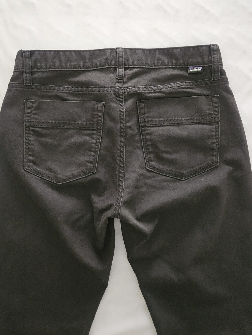 Patagonia Pinyon Pines Pants Charcoal Gray Organic Cotton Twill Size 4 - Picture 5 of 13